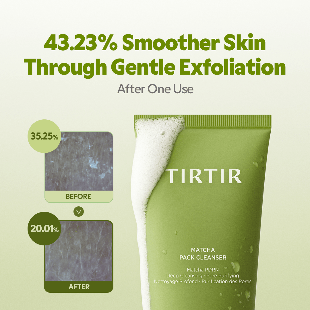TIRTIR Matcha Pack Cleanser Deep Pore Cleansing 150ml Cleanser 5