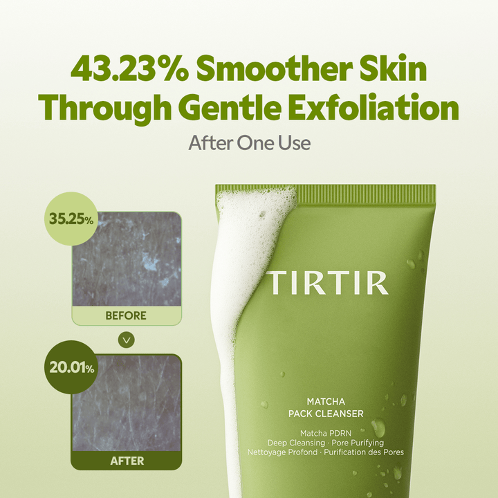 TIRTIR Matcha Pack Cleanser Deep Pore Cleansing 150ml Cleanser 5