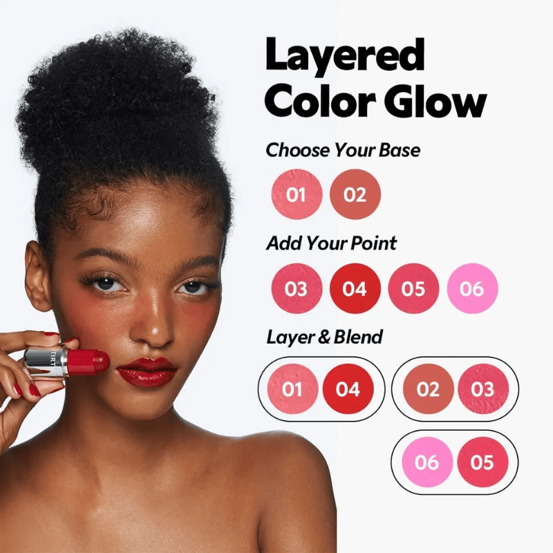 TIRTIR Mood Glider Lip Blush Stick Multi-Use Colour 3.8g Lip Makeup 8