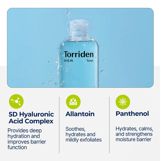 TORRIDEN DIVE - IN Low Molecule Hyaluronic Acid Toner 300ml Health & Beauty oceanbuy beauty markham toronto free ship USA asian korean skincare
