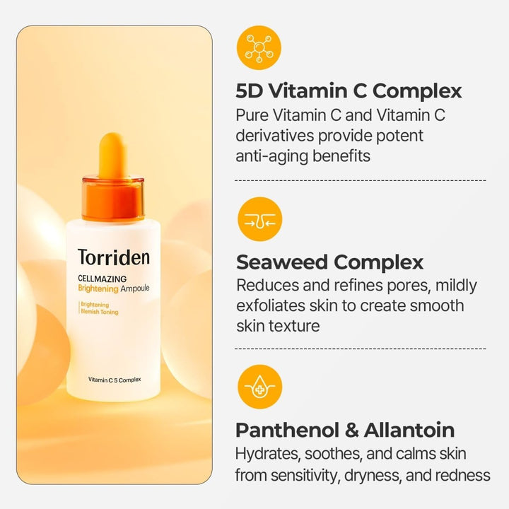 TORRIDEN Cellmazing Vita C Brightening Ampoule 30ml Health & Beauty