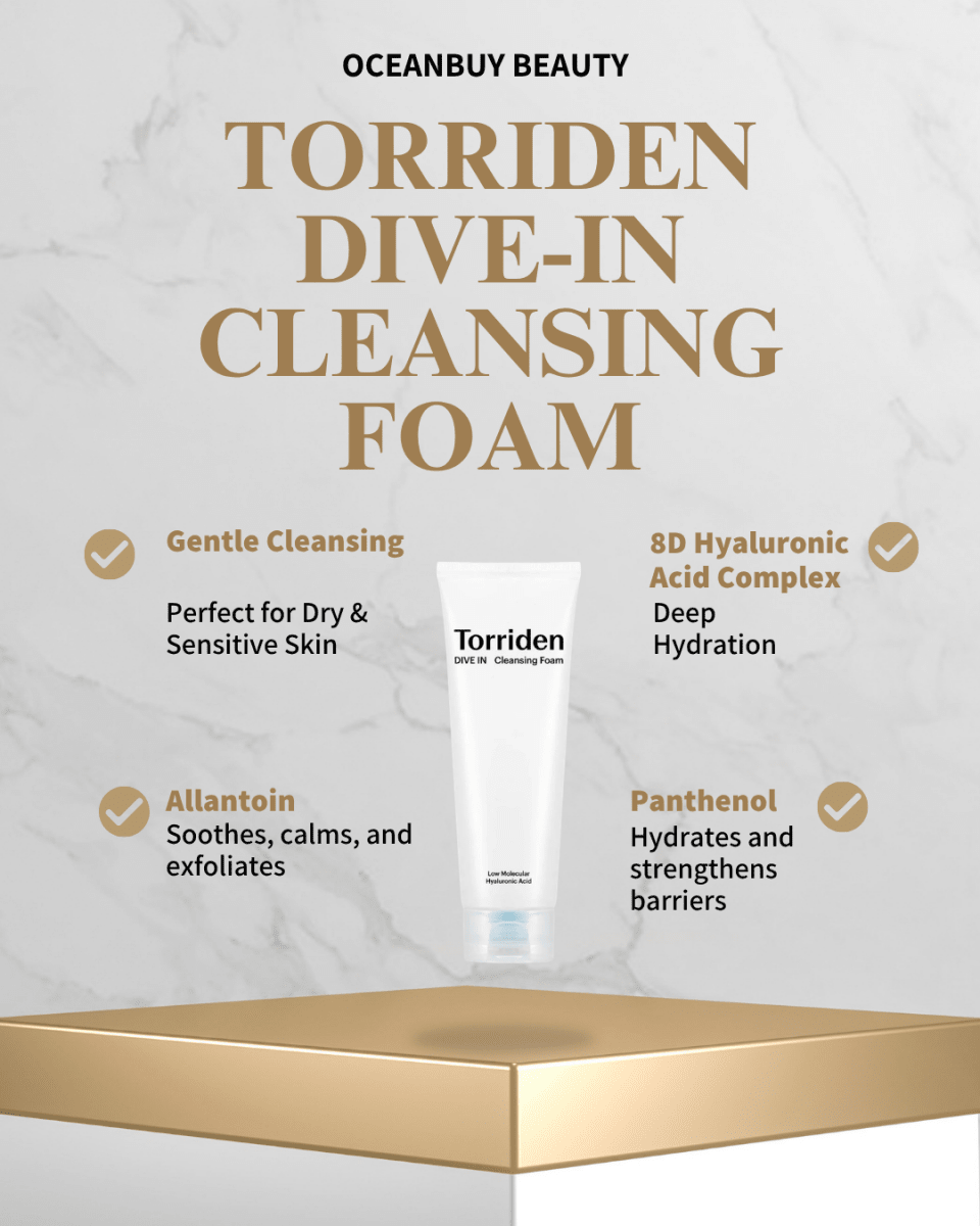 TORRIDEN DIVE-IN Low Molecular Hyaluronic Acid Cleansing Foam 150ml Health & Beauty 2
