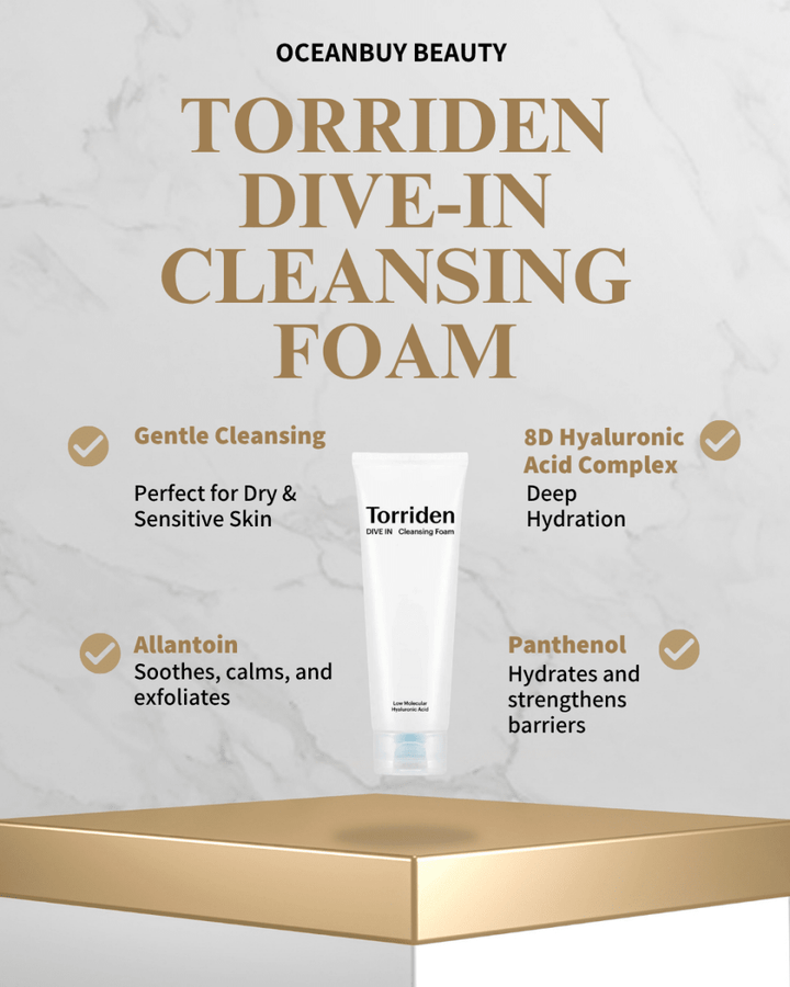 TORRIDEN DIVE-IN Low Molecular Hyaluronic Acid Cleansing Foam 150ml Health & Beauty 2