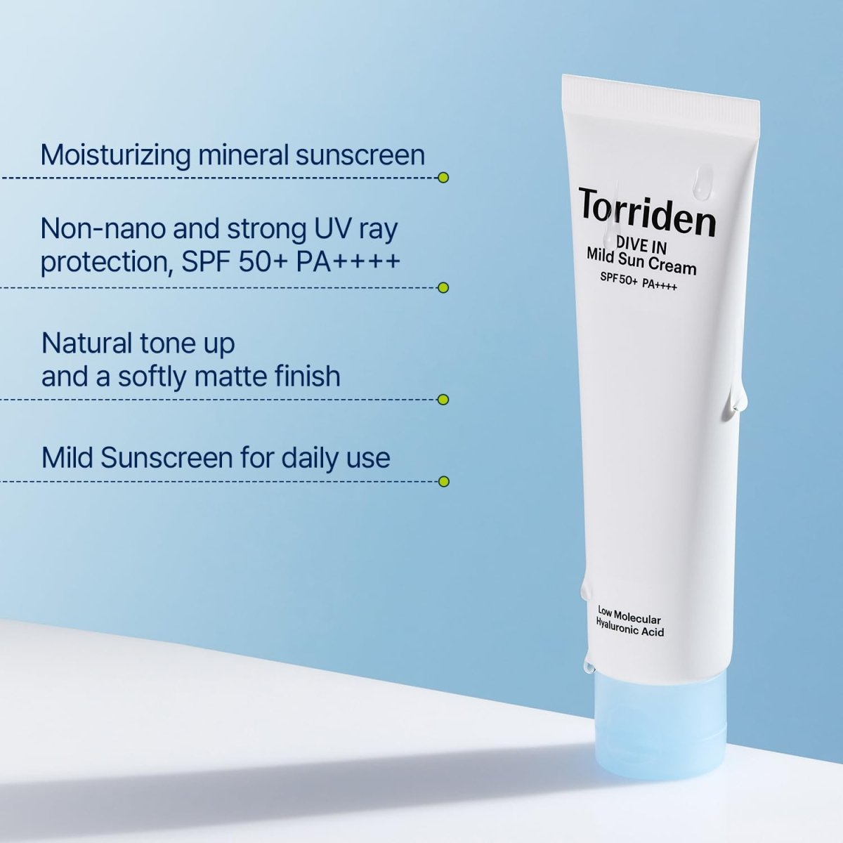 Torriden Mild Sun Cream 低刺激性 torriden dive in mild sun cream: Gentle UV Protection