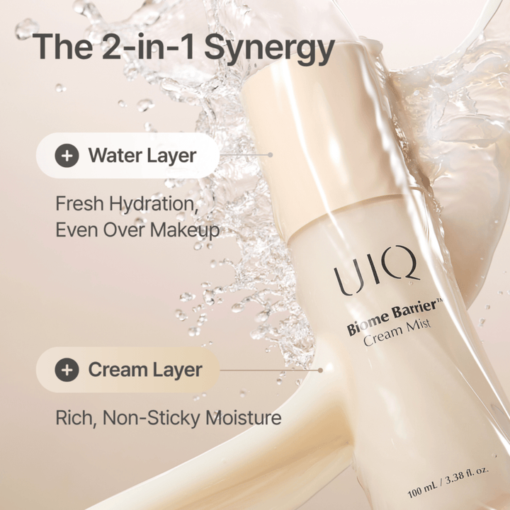UIQ Biome Barrier Cream Mist Hydrating 100ml Serum 4