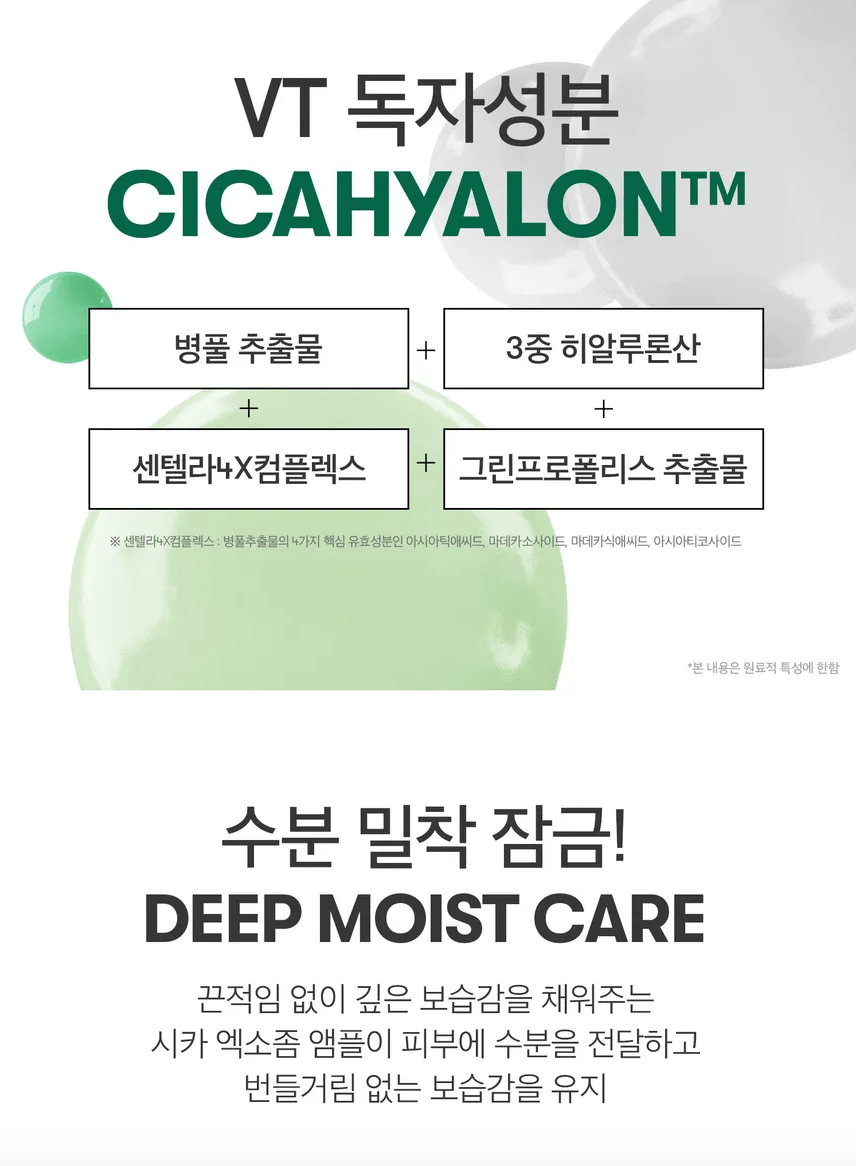 VT Cica Exosome Moisture Mask 20 Sheets Health & Beauty oceanbuy beauty markham toronto free ship USA asian korean skincare