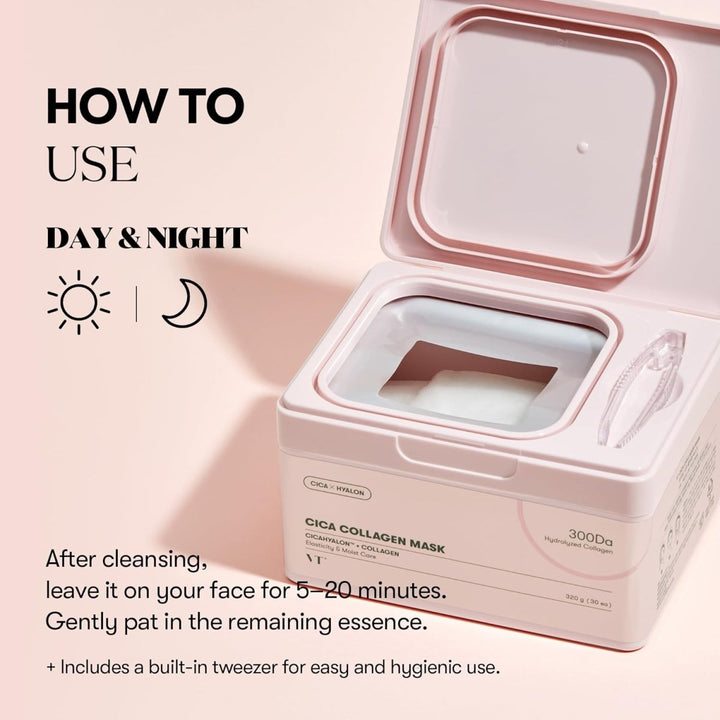 VT Cica Collagen Mask 30 Sheets Health & Beauty 6