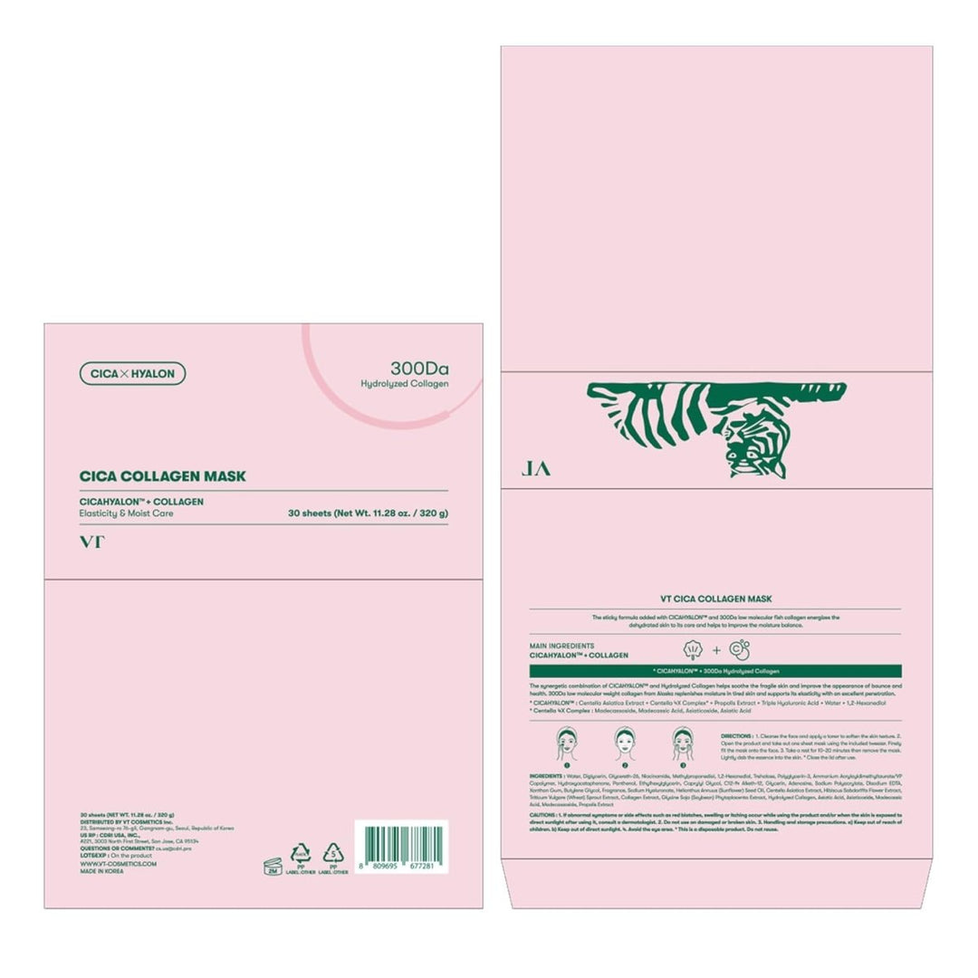 VT Cica Collagen Mask 30 Sheets Health & Beauty 7