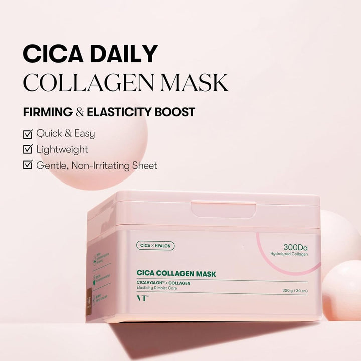 VT Cica Collagen Mask 30 Sheets Health & Beauty 3
