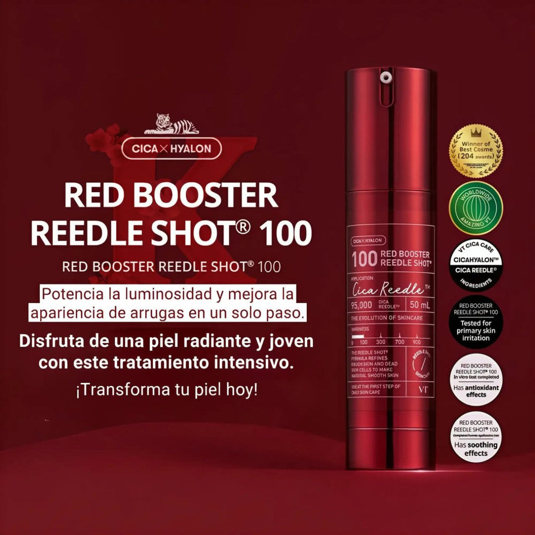 VT Red Booster Reedle Shot 100 Essence 50ml Toner & Essence 3