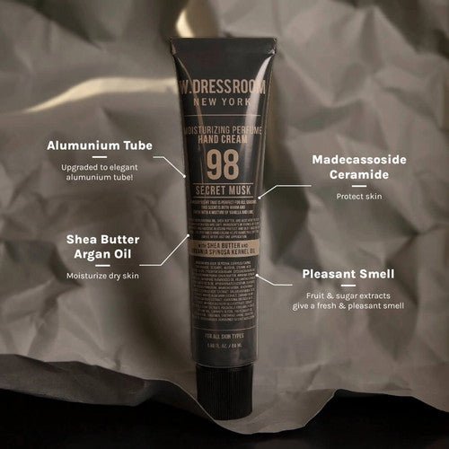 W.DRESSROOM Moisturizing Perfume Hand Cream 50ml - No.98 Secret Musk Health & Beauty oceanbuy.ca markham toronto free ship USA asian korean skincare