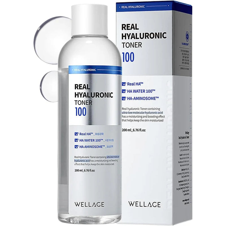 Wellage Real Hyaluronic 100 Toner 200ml moisturizers, new, skin care, skin-toner-mist, toner, Toners