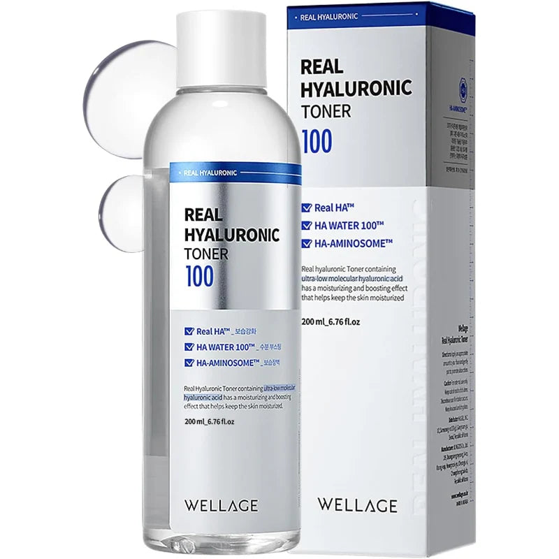 Wellage Real Hyaluronic 100 Toner 200ml moisturizers, new, skin care, skin-toner-mist, toner, Toners