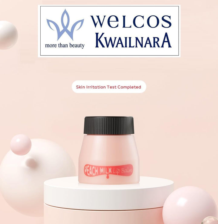 WELCOS Kwailnara Lip Balm 10ml - Peach Milk Health & Beauty oceanbuy beauty markham toronto free ship USA asian korean skincare