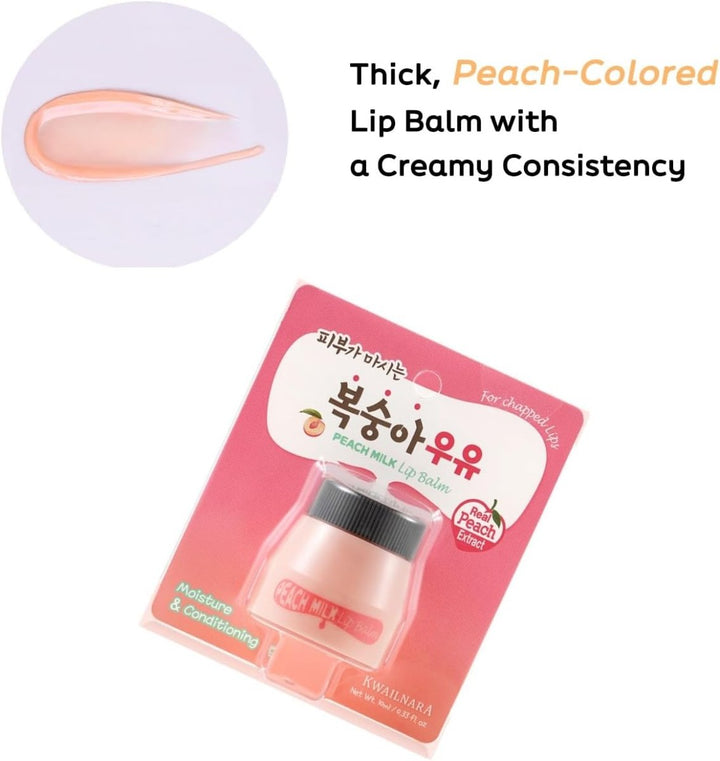 WELCOS Kwailnara Lip Balm 10ml - Peach Milk Health & Beauty oceanbuy beauty markham toronto free ship USA asian korean skincare