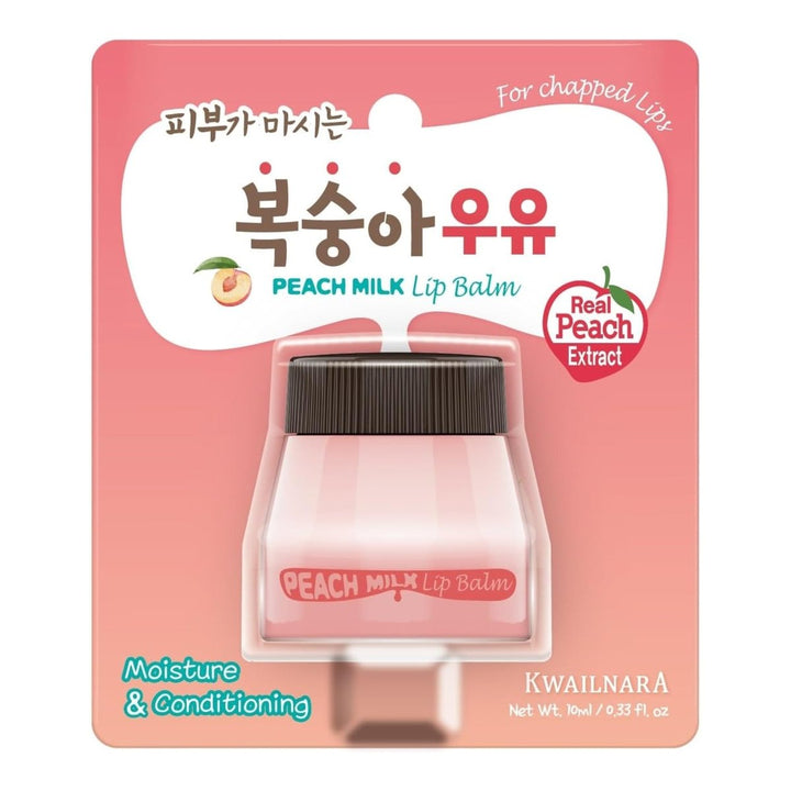 WELCOS Kwailnara Lip Balm 10ml - Peach Milk Health & Beauty oceanbuy beauty markham toronto free ship USA asian korean skincare