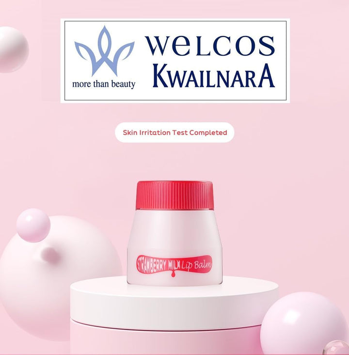 WELCOS Kwailnara Lip Balm 10ml - Strawberry Milk Health & Beauty oceanbuy beauty markham toronto free ship USA asian korean skincare