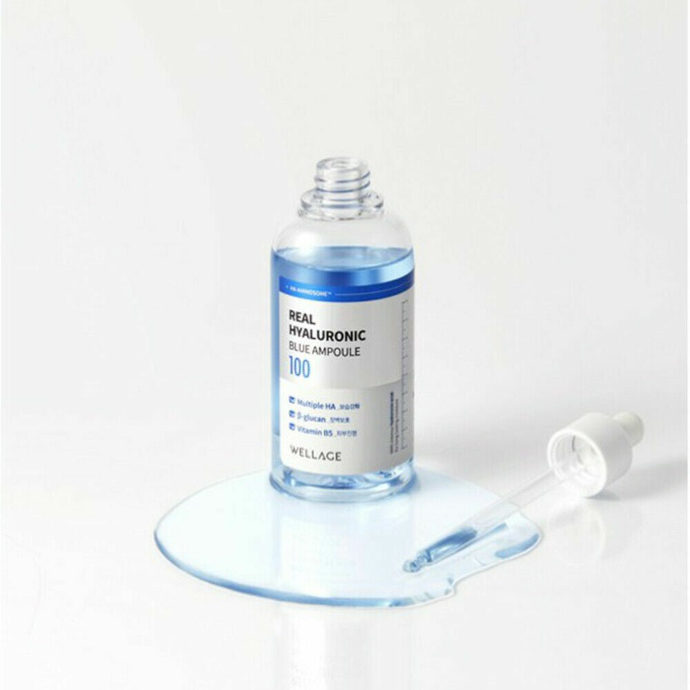WELLAGE Real Hyaluronic Blue 100 Ampoule 60ml + 60ml Health & Beauty