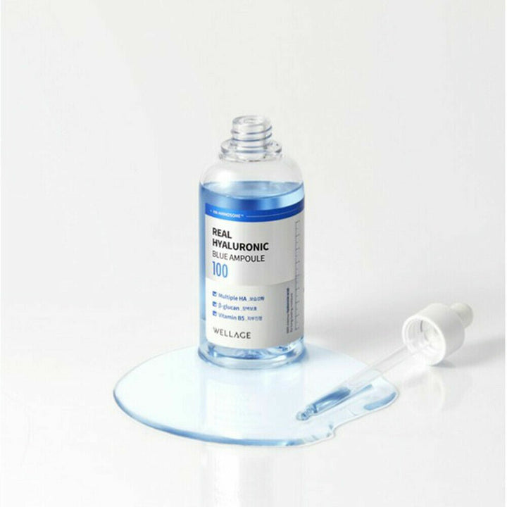 WELLAGE Real Hyaluronic Blue 100 Ampoule 60ml + 60ml Health & Beauty