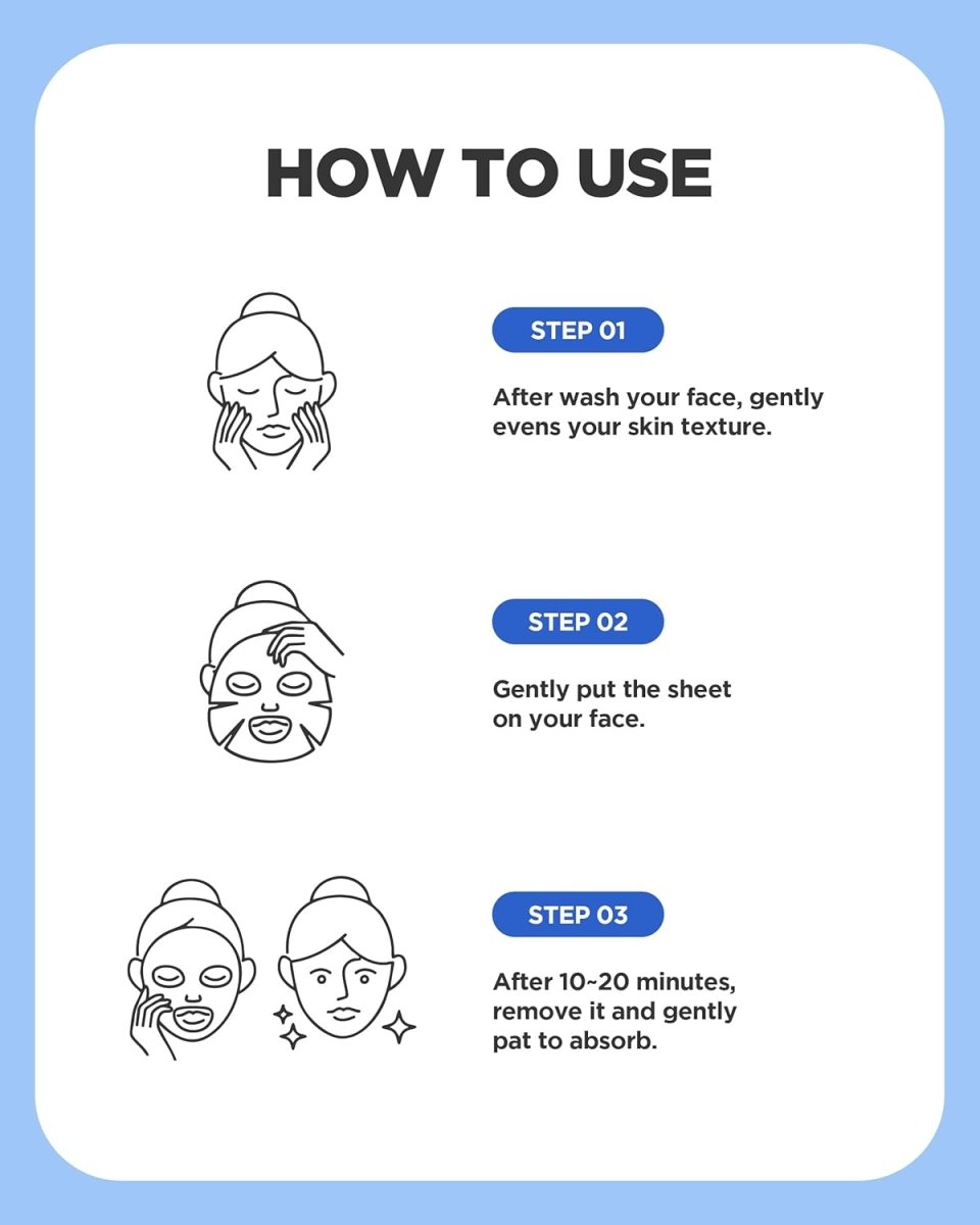 WELLAGE Real Hyaluronic Blue Ampoule Face Mask 5Pcs Health & Beauty 7