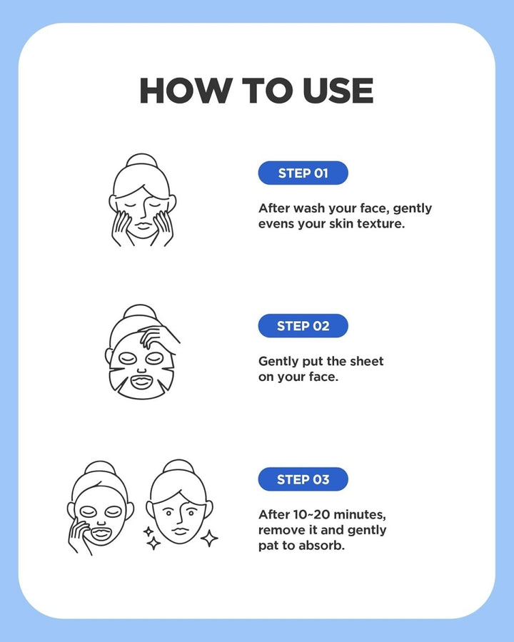 WELLAGE Real Hyaluronic Blue Ampoule Face Mask 5Pcs Health & Beauty 7
