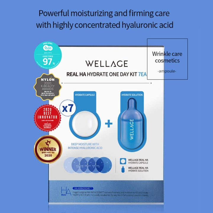 WELLAGE Real Hyaluronic One Day Kit 7 Count Health & Beauty