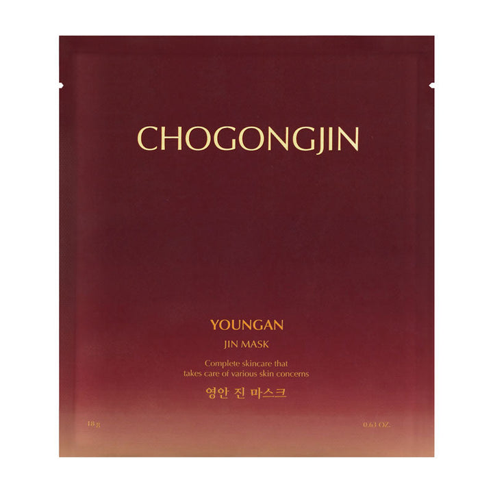ChoGongJin Youngan Jin Mask - Nourishing Hydrating Firming - 18g SKIN CARE, Face Masks, Korean sheet mask, Hydrating face mask, Nourishing mask, Skin firmness, Fermented skincare, Ginseng extract, Hyaluronic acid mask