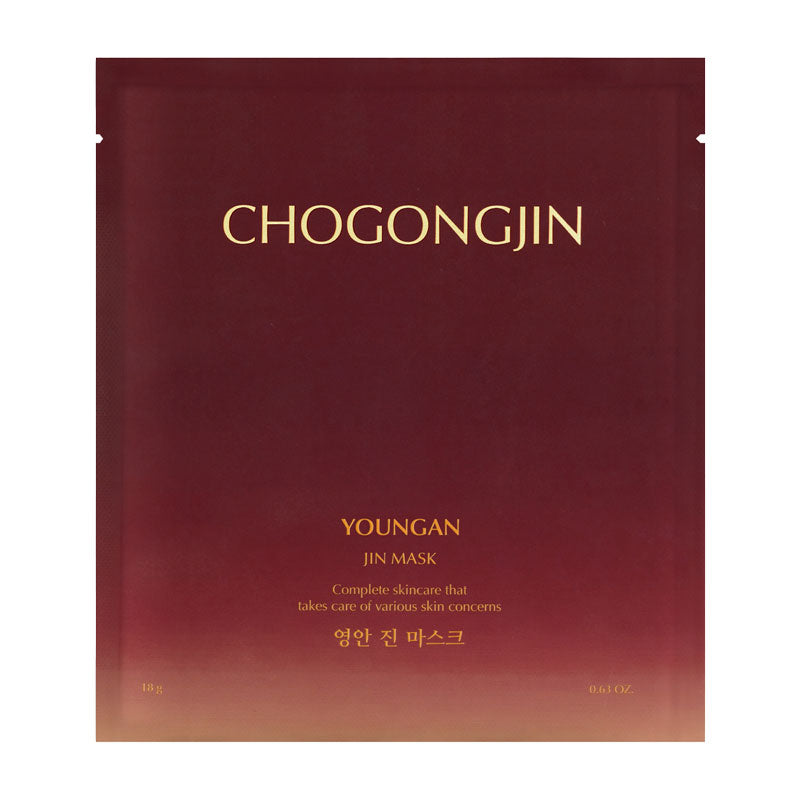 ChoGongJin Youngan Jin Mask - Nourishing Hydrating Firming - 18g SKIN CARE, Face Masks, Korean sheet mask, Hydrating face mask, Nourishing mask, Skin firmness, Fermented skincare, Ginseng extract, Hyaluronic acid mask