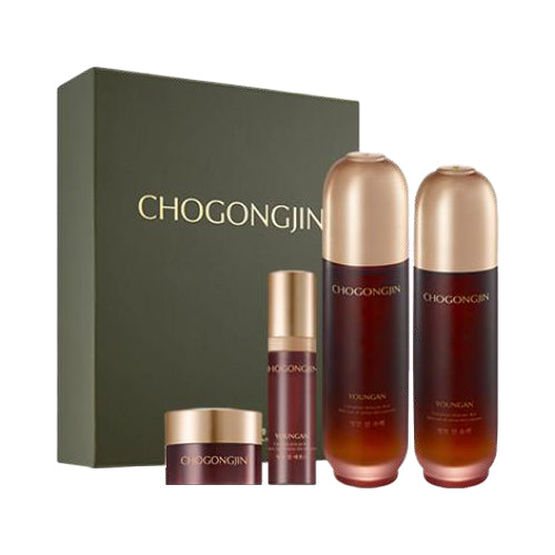 ChoGongJin Youngan Jin Total Care Essential Set BIO Gongjin SKIN CARE, Skincare Set, ChoGongJin Gift Set, Korean Skincare Set, Hydrating Skincare, Black Ginseng Extract, Skin Radiance Boost, Firming Skincare, Youthful Skin Appearance