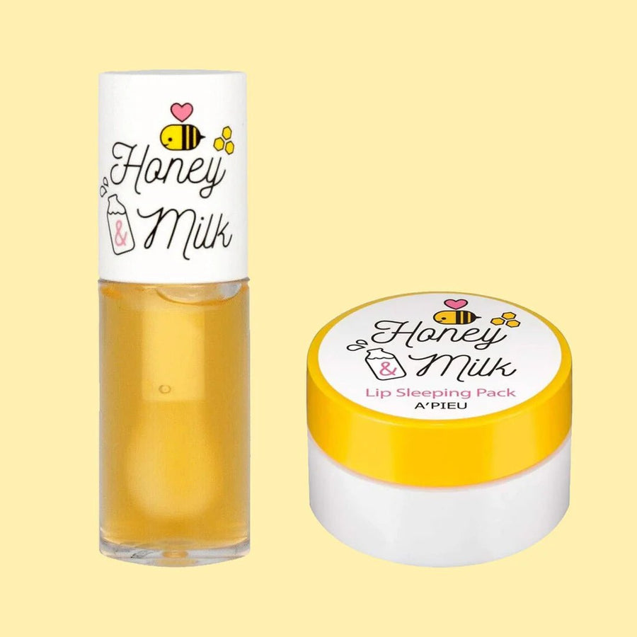 APIEU Honey & Milk Lip Oil & Honey & Milk Lip Sleeping Pack SetHealth & Beauty772123543664