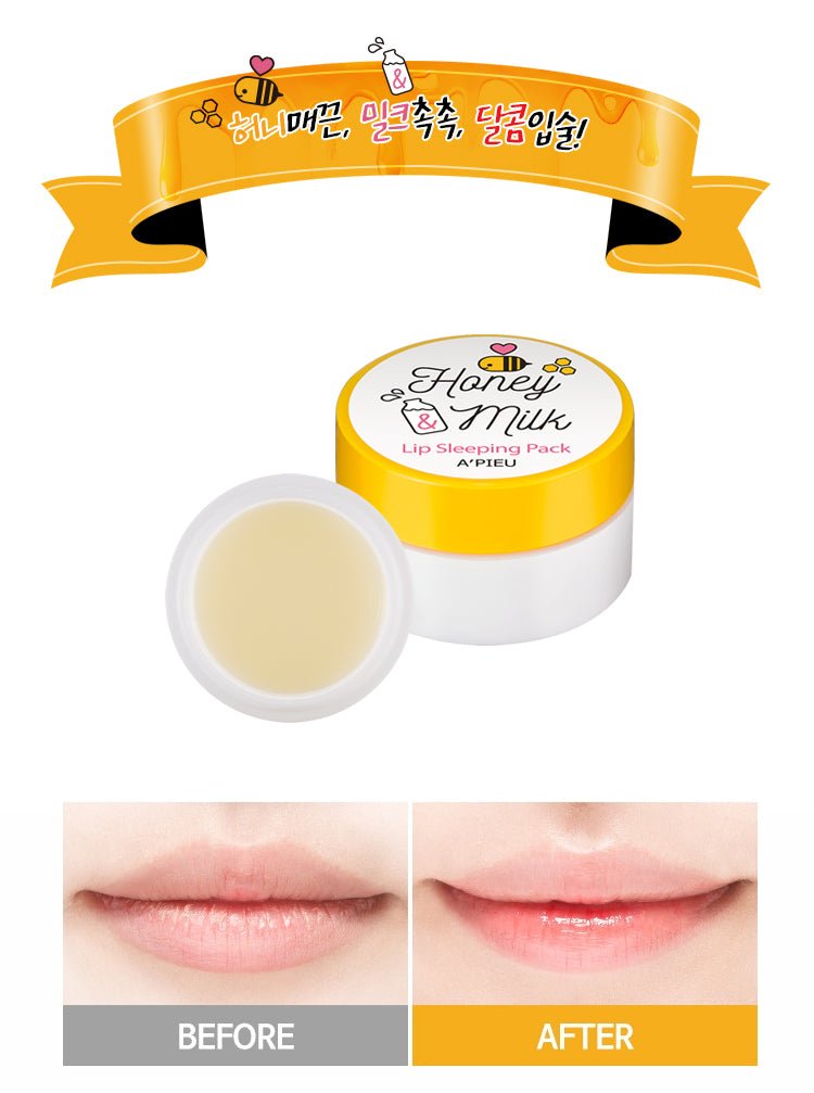 APIEU Honey & Milk Lip Sleeping Pack 6.7g