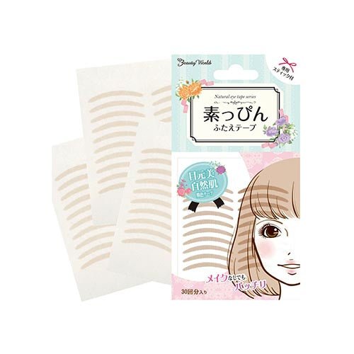 Beauty World Beige Colored Double Eyelid Tape（Beige 30 pairs）