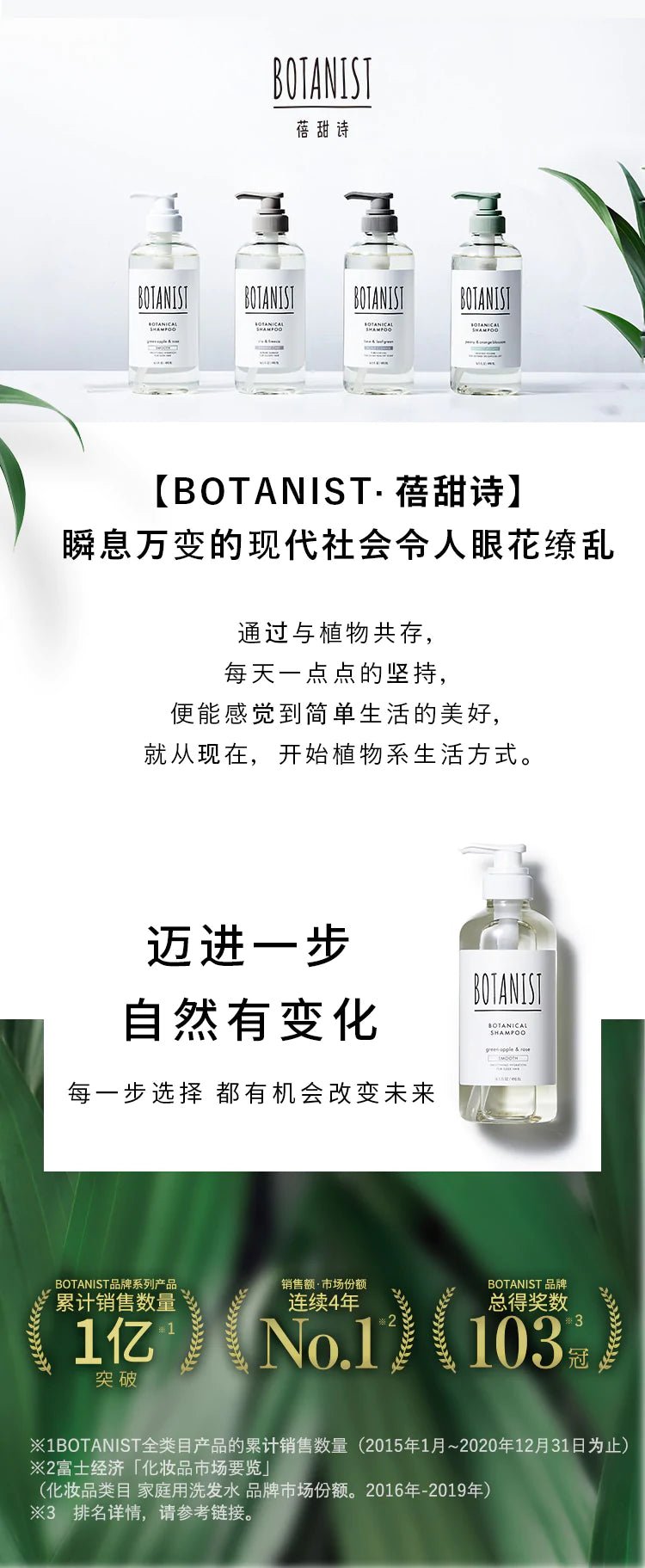 BOTANIST BOTANICAL Scalp Cleanse Shampoo 490ml - Lime & Leaf Green - OCEANBUY.ca