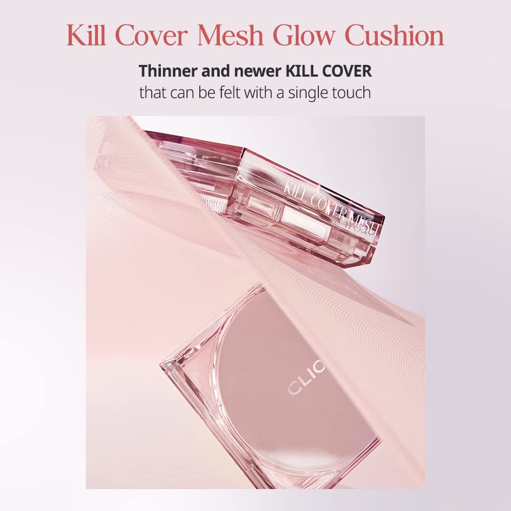 CLIO Kill Cover Mesh Glow Cushion Foundation 15g*2 - 3 Color for Choose(With Refill Core) Health & Beauty oceanbuy.ca markham toronto free ship USA asian korean skincare
