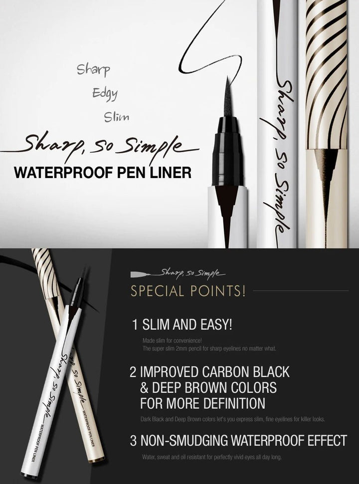 CLIO Sharp So Simple Pen Liner - 2 Color to Choose