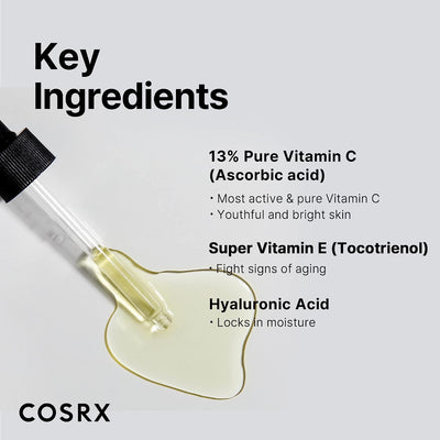 COSRX Pure Vitamin C 13% Serum with Vitamin E & Hyaluronic Acid 20ml - OCEANBUY.ca