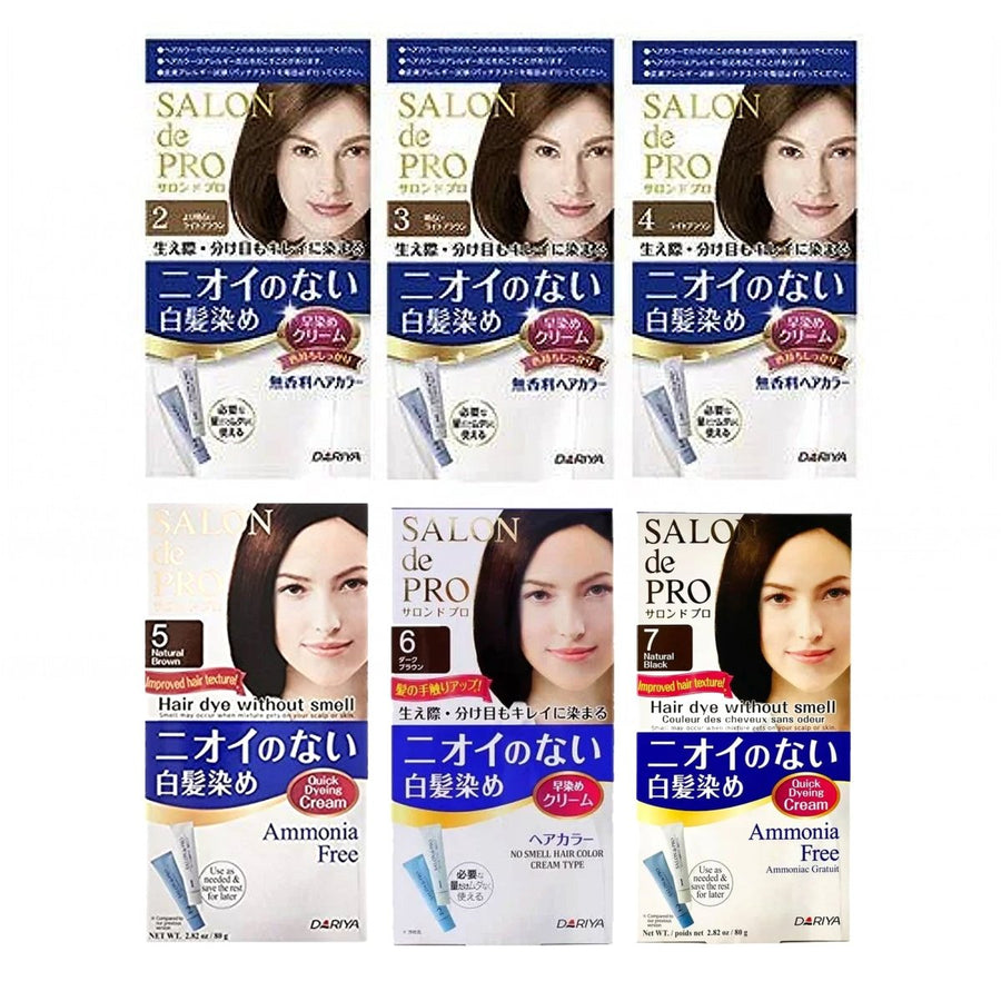 DARIYA Salon De Pro Ammonia Free Hair Dye Color Silk For Gray Hair - 6 Colors to choose888740000012