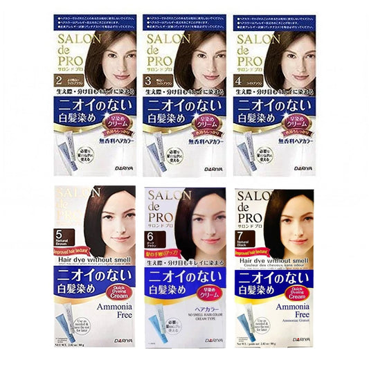 DARIYA Salon De Pro Ammonia Free Hair Dye Color Silk For Gray Hair - 6 Colors to choose oceanbuy.ca markham toronto free ship USA asian korean skincare