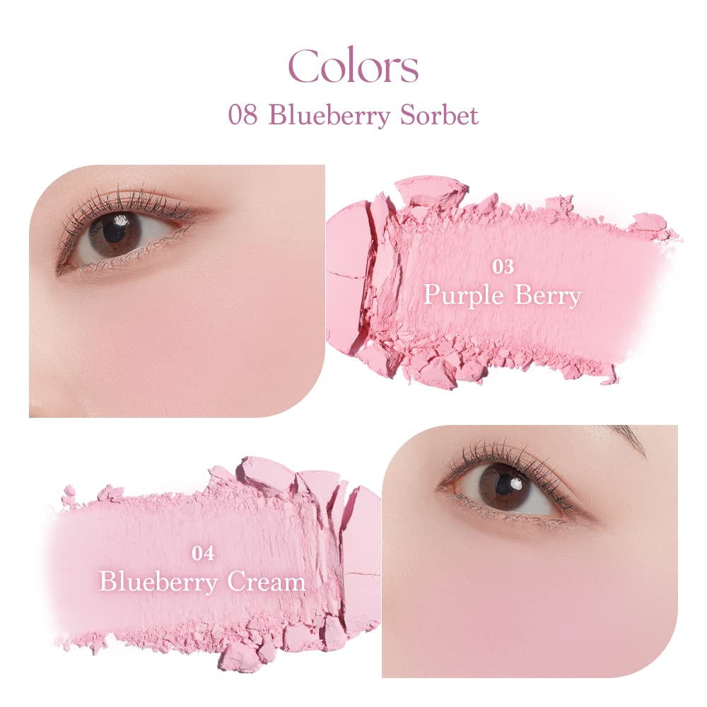 DASIQUE Blending Mood Cheek - #08 Blueberry Sorbet Health & Beauty oceanbuy.ca markham toronto free ship USA asian korean skincare