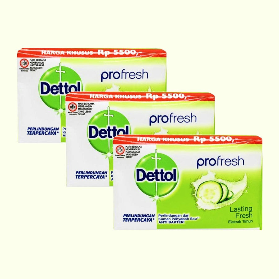 DETTOL Bar Soap 105g - Lasting Fresh (3 PACK)Health & Beauty772123543251