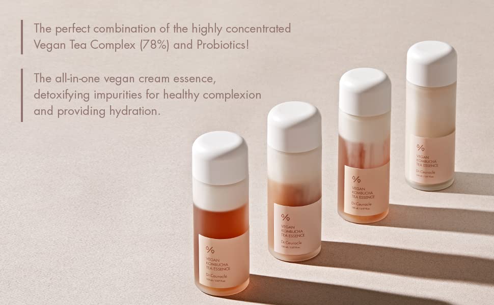 DR. CEURACLE Vegan Kombucha Tea Essence 150ml Health & Beauty oceanbuy.ca markham toronto free ship USA asian korean skincare