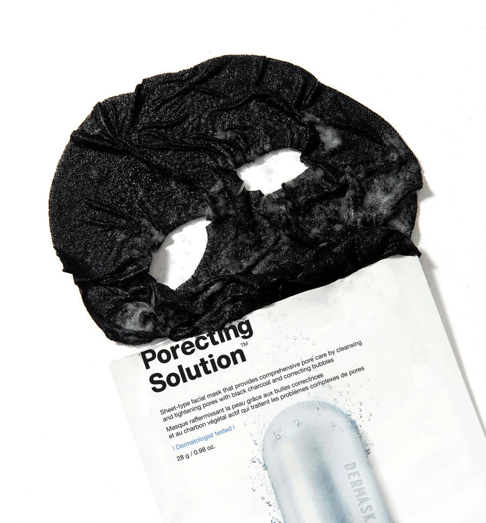 DR JART+ Dermask Ultra Jet Porecting Solution Bubblirng Charcoal Sheet Mask 5Pcs (3 PACK))