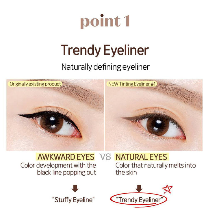 ETUDE HOUSE 2X Tinting Eyeliner - 2 Color to Choose