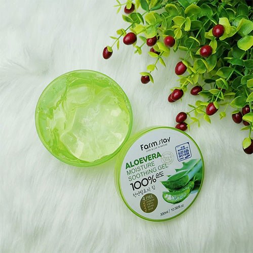 FARM STAY 100% Aloevera Moisture Soothing Gel - 300ml oceanbuy.ca markham toronto free ship USA asian korean skincare