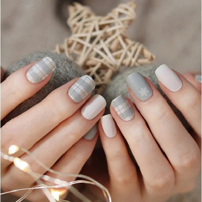 GLOSSYBLOSSOM GEL SHINE Nails Strips Snow Knit#45904 - OCEANBUY.ca