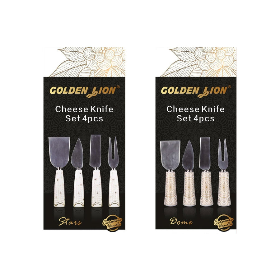 GOLDEN LION Cheese Knife Set 4Pcs - 2 Color