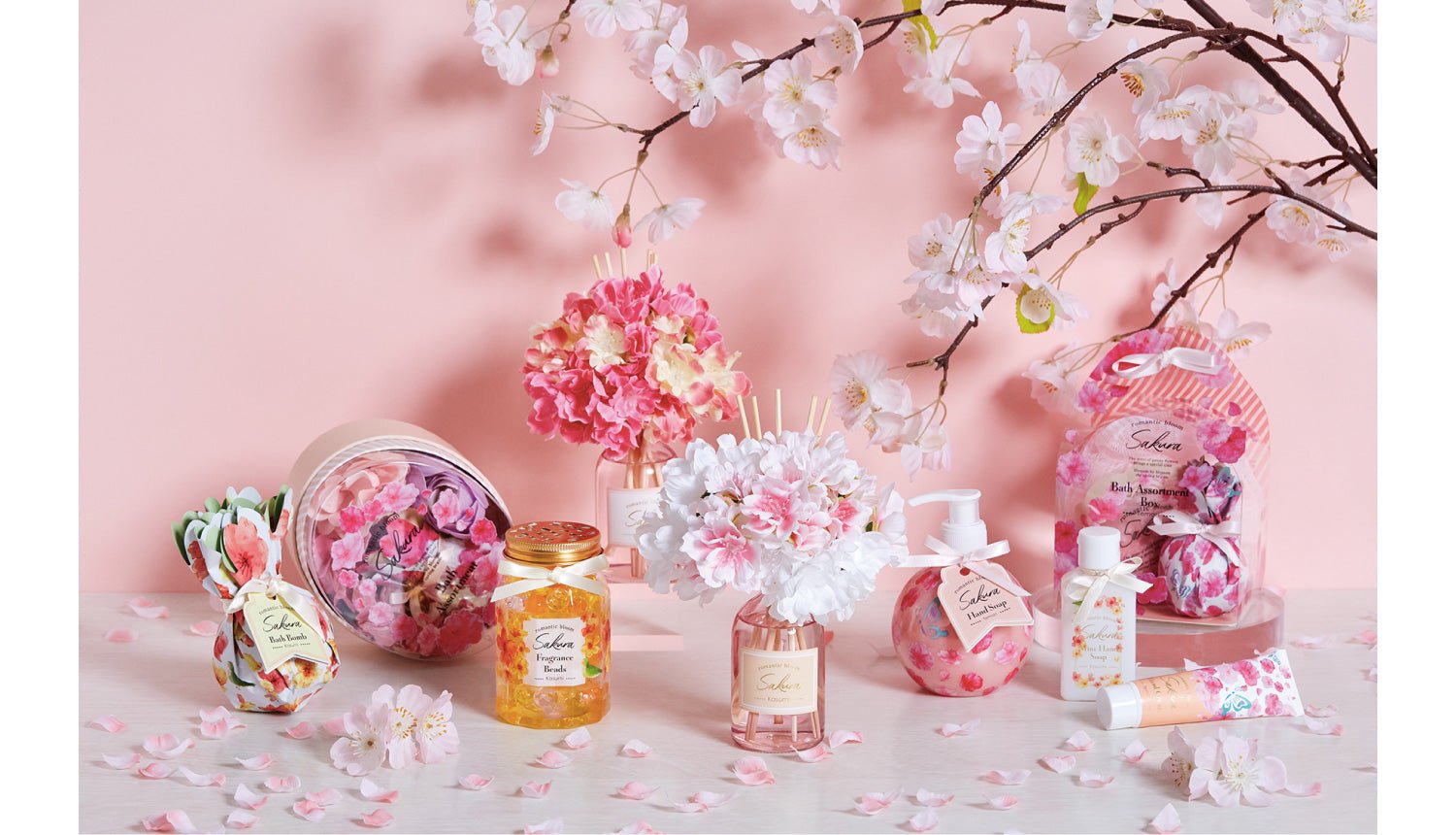 GPP Romantic Bloom Sakura Flower Reed Diffuser 100ml Kasumi OCEANBUY.ca