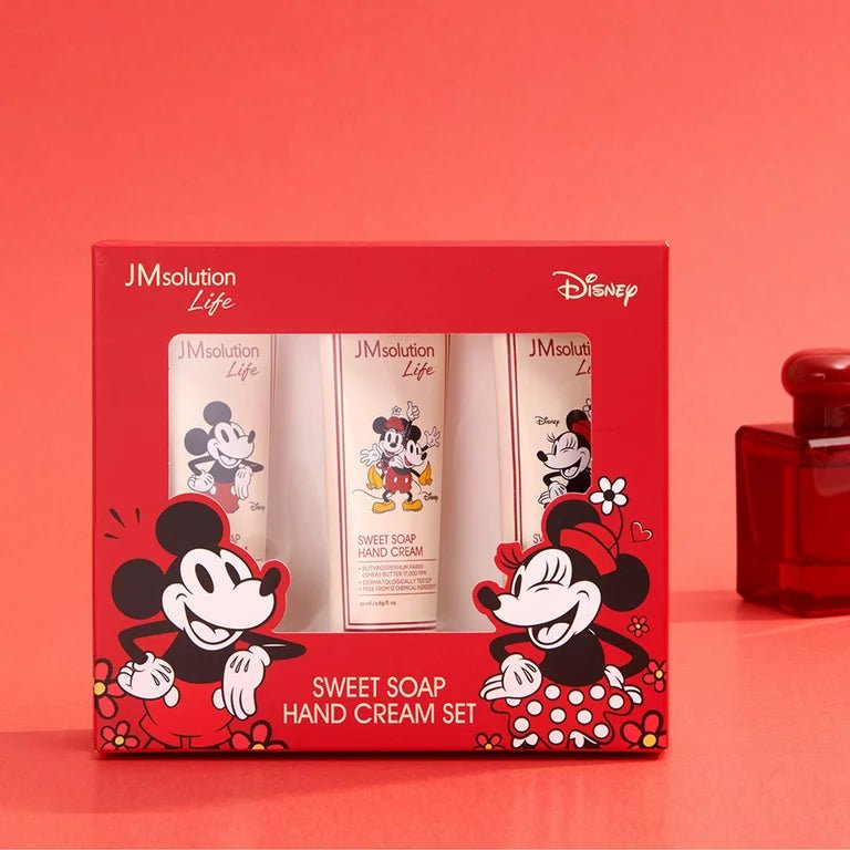 JM SOLUTION X Disney Life Mickey & Minnie Sweet Soap Hand Cream Set 50ml*3Pcs