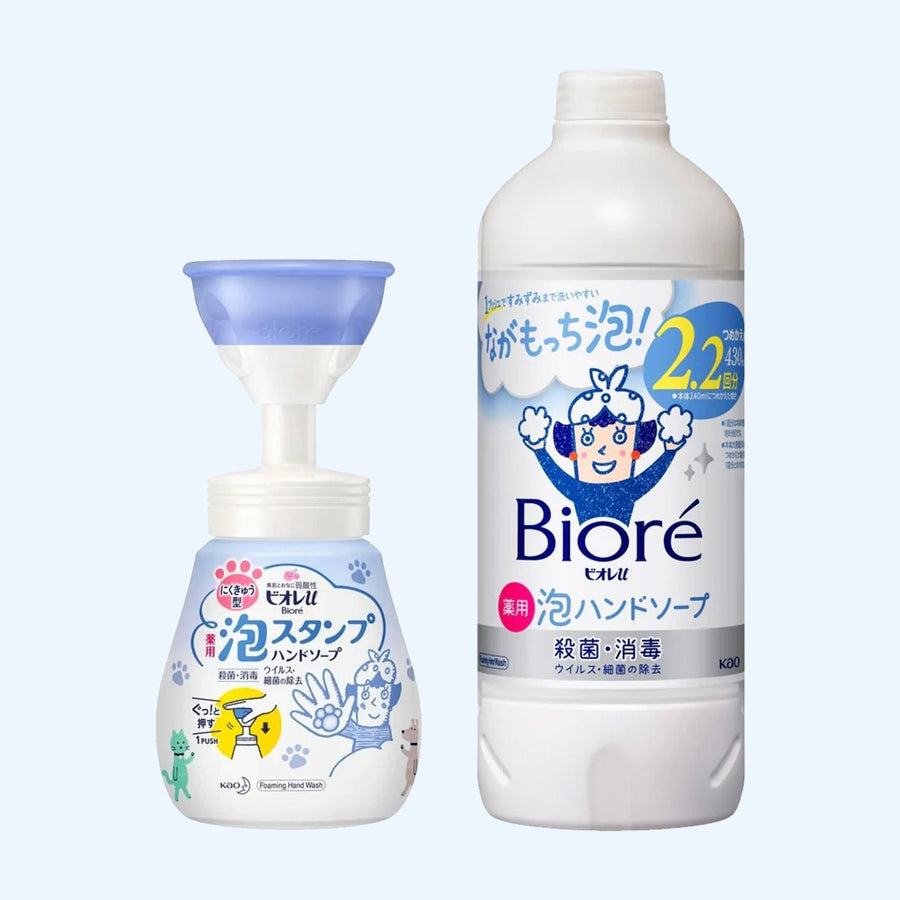 KAO BIORE Foam Stamp Hand Soap Hand Wash Cat Claw Type & Refill SetHealth & Beauty772123543961