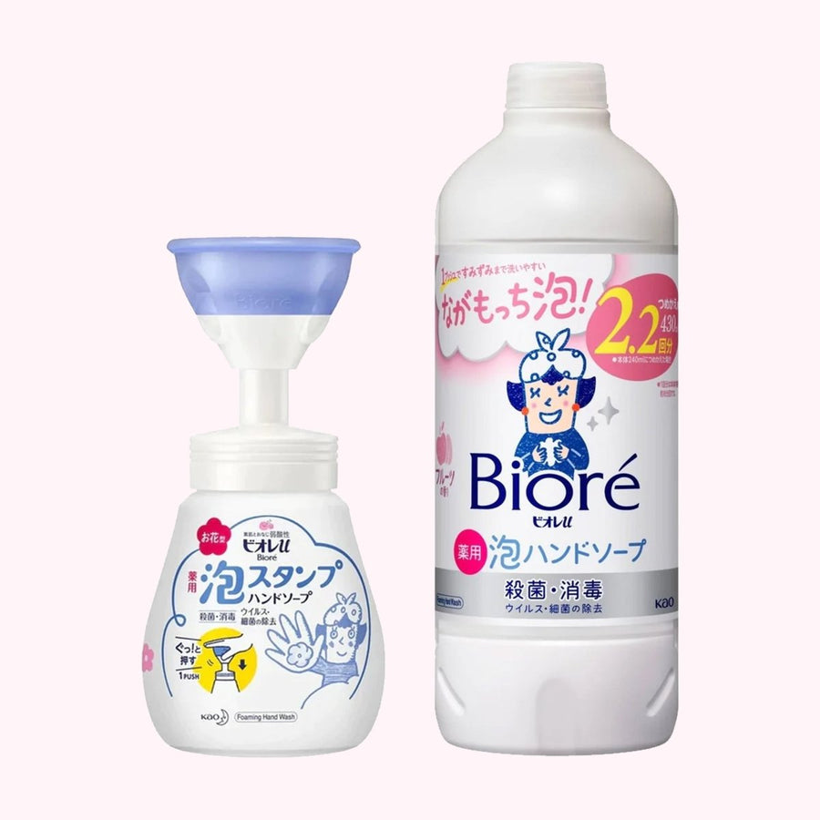 KAO BIORE U Foam Stamp Hand Soap Hand Wash Flower Type & Fruit Scent Refill SetHealth & Beauty772123543992